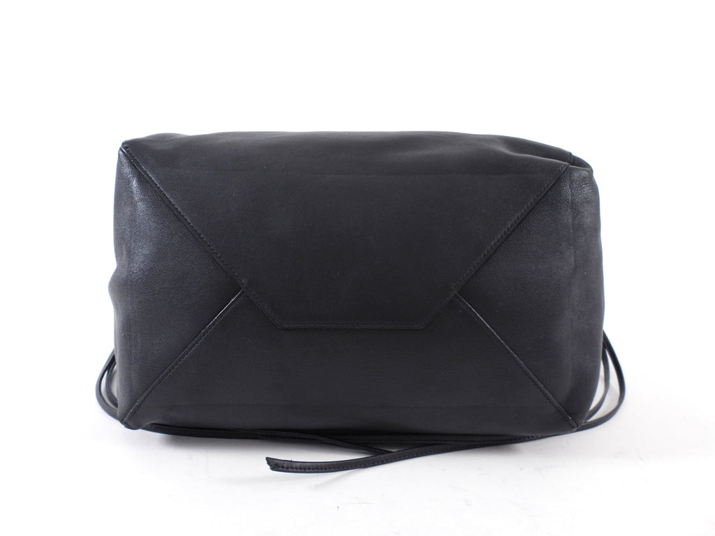 Celine Black Soft Leather Cabas Tote Bag