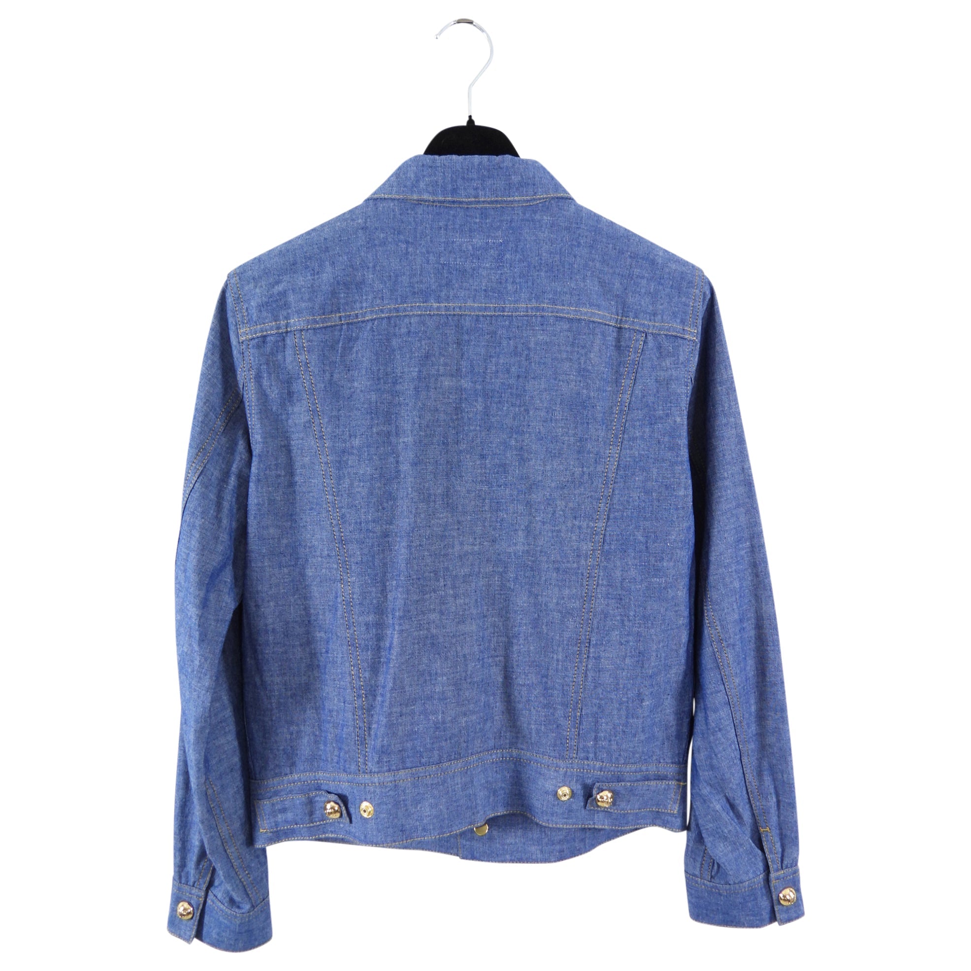 Celine Blue Denim Trucker Jacket Lightweight Shirting - M