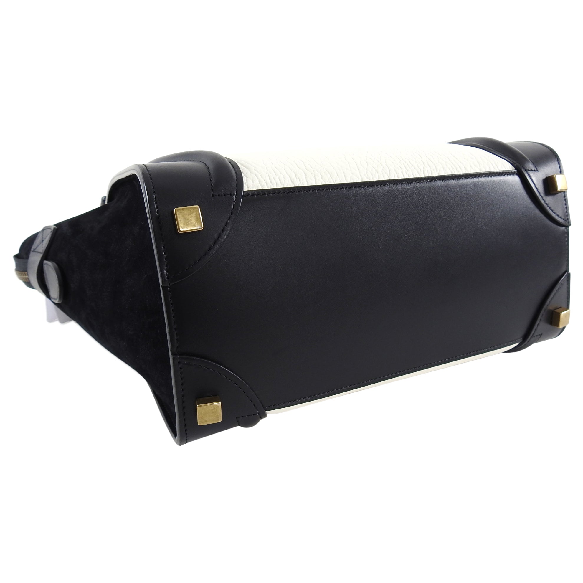 Celine Bicolor Micro Luggage Tote Bag