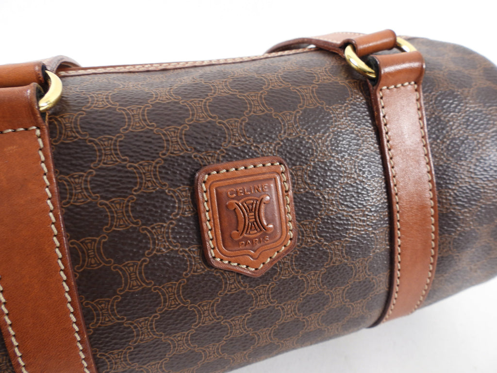 Celine Vintage Macadam Barrel Bag