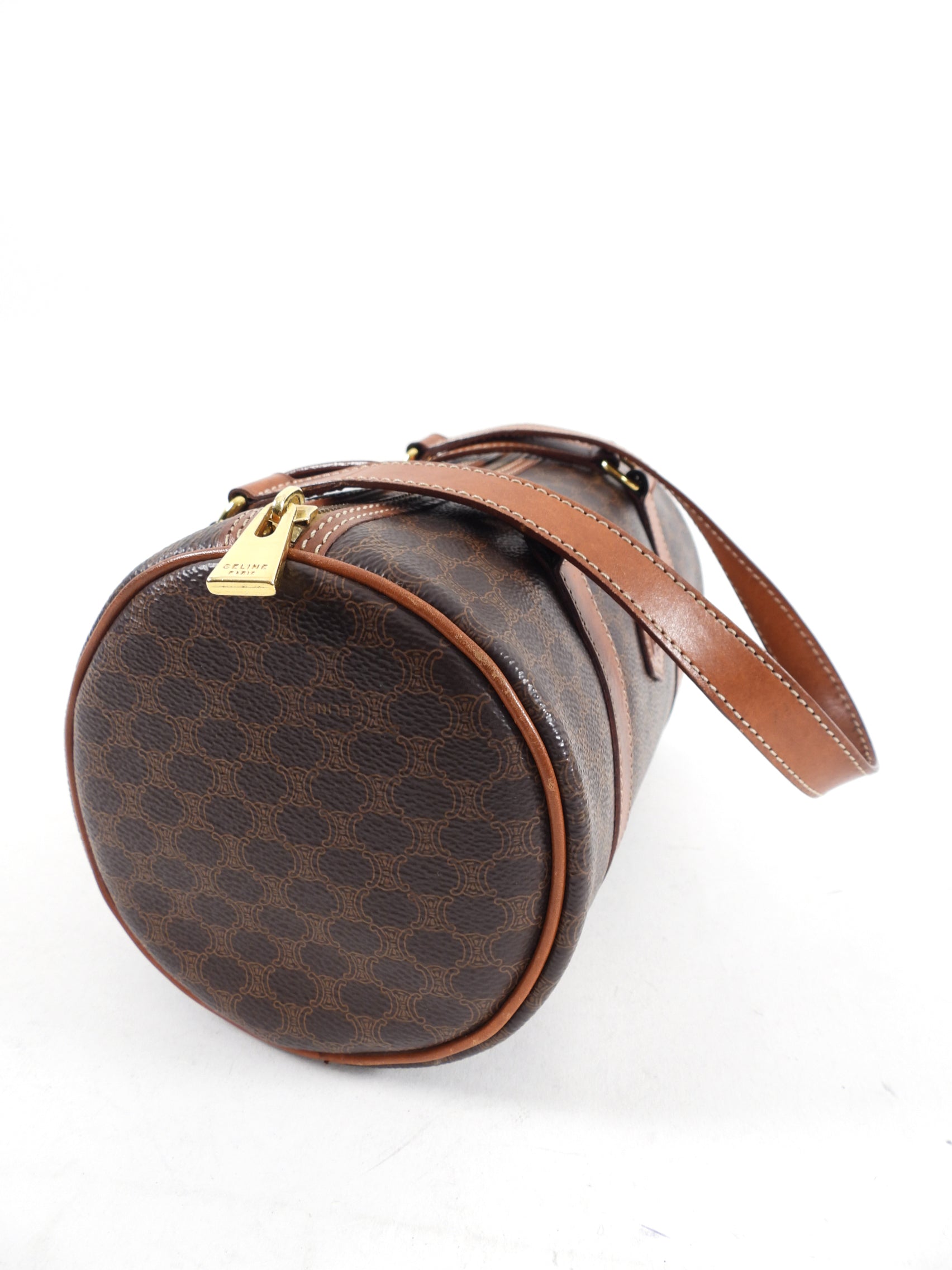 Celine Vintage Macadam Barrel Bag