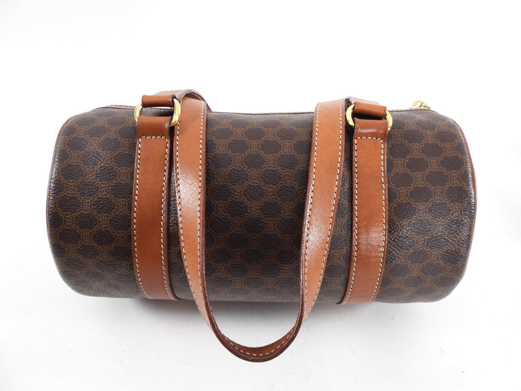 Celine Vintage Macadam Barrel Bag