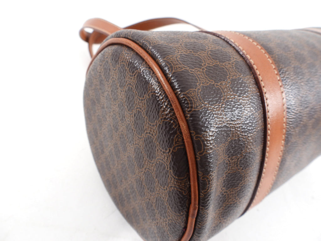 Celine Vintage Macadam Barrel Bag