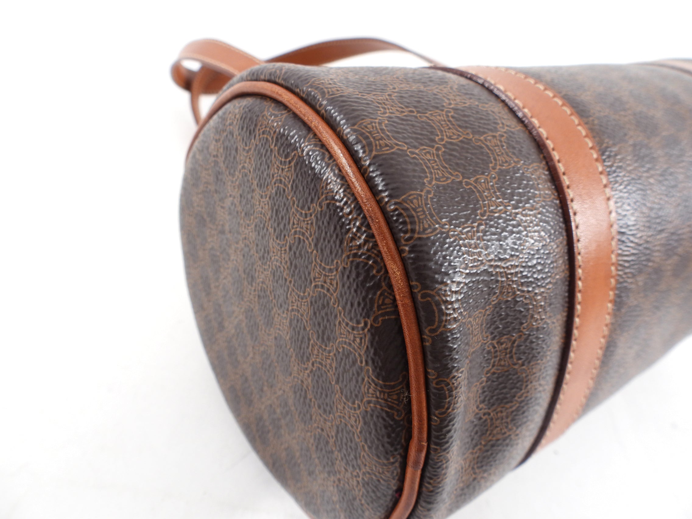 Celine Vintage Macadam Barrel Bag
