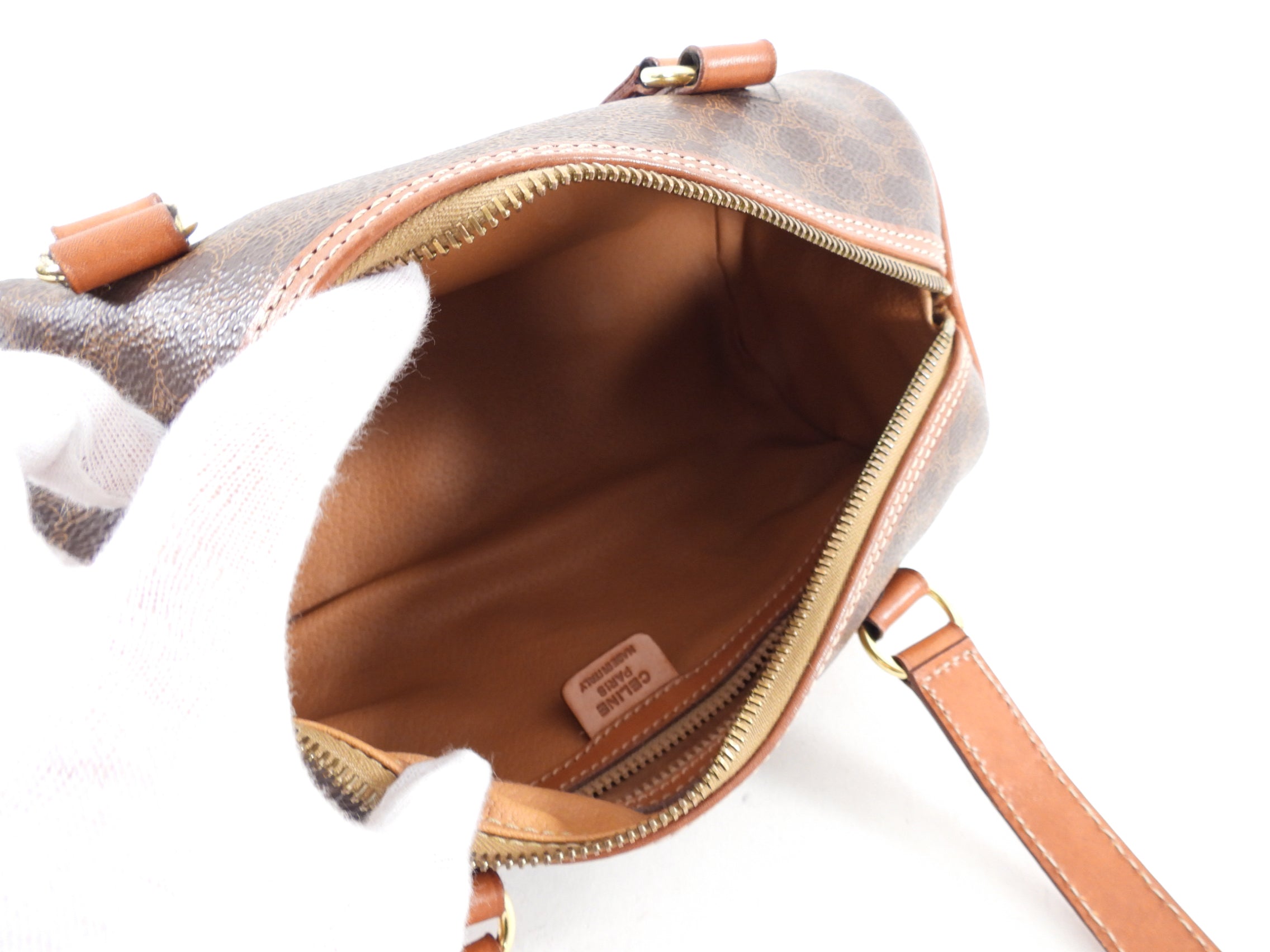 Celine Vintage Macadam Barrel Bag