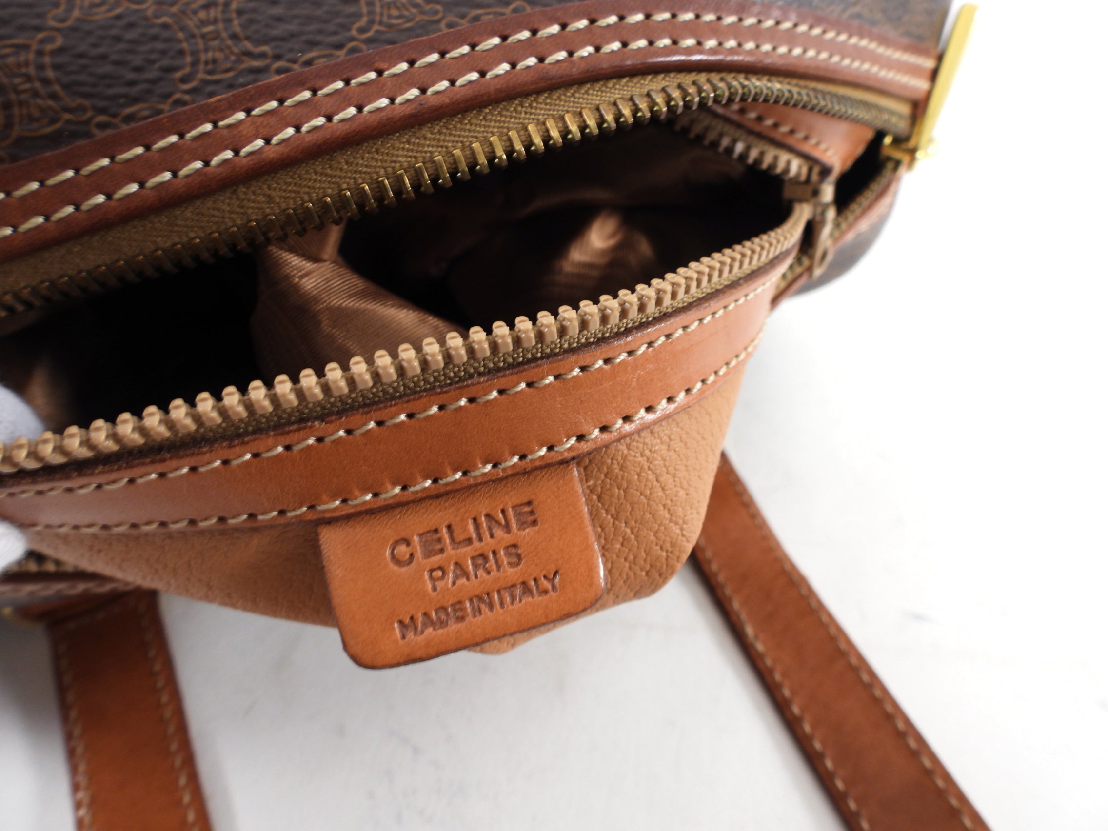 Celine Vintage Macadam Barrel Bag