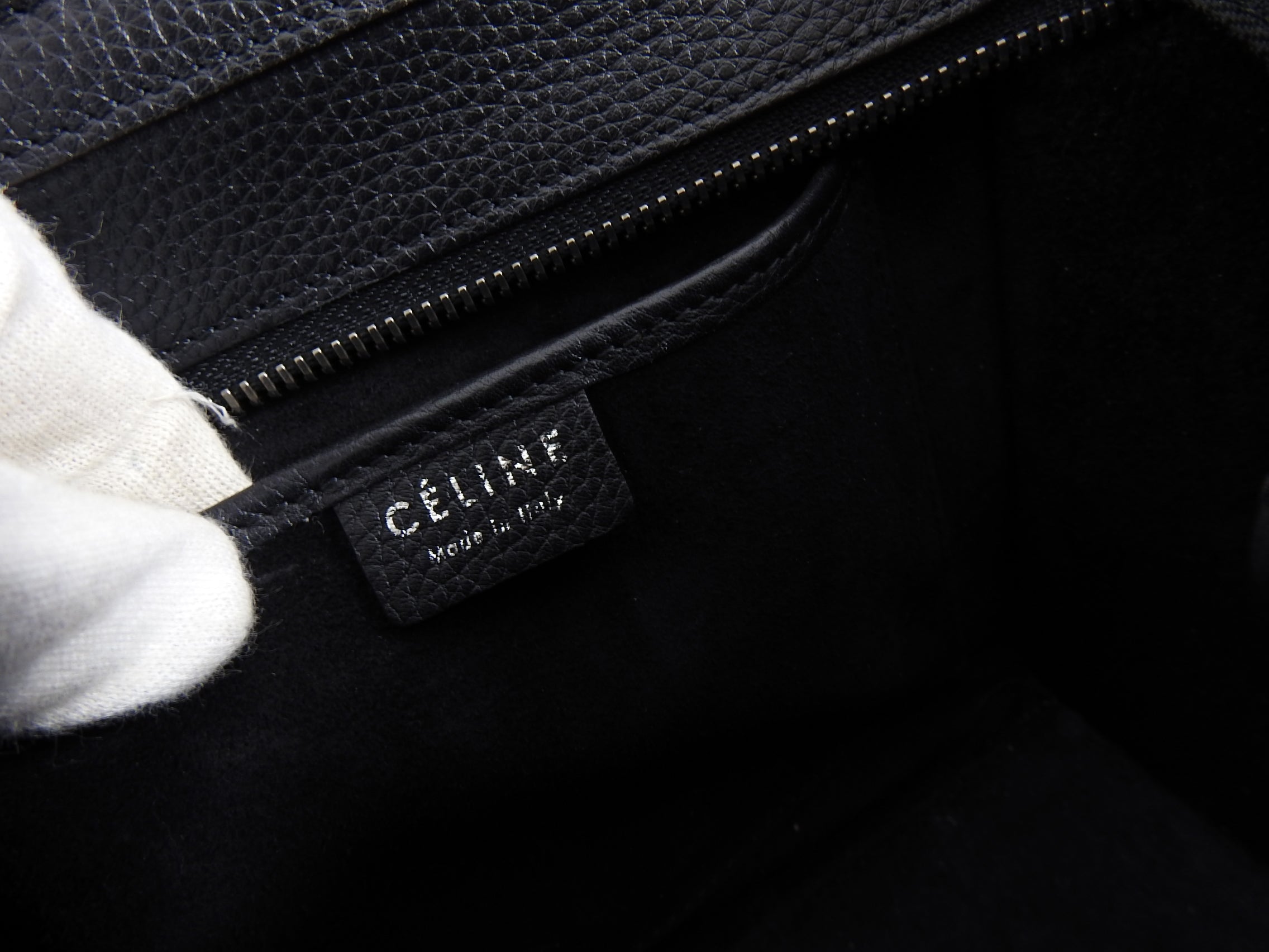 Celine Black Nano Mini Crossbody Phantom Luggage Tote Bag