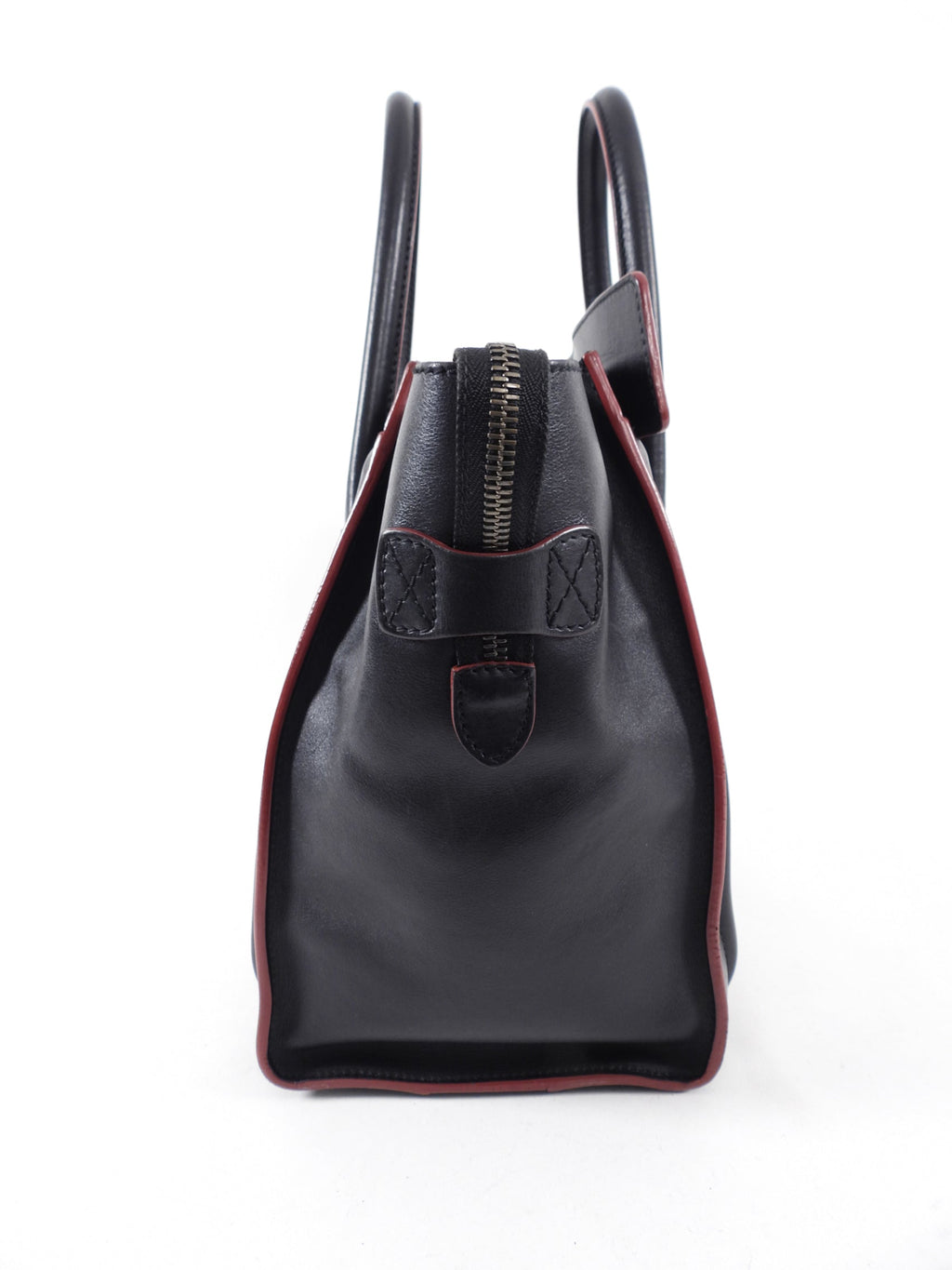 Celine Black Leather Mini Luggage Tote Bag