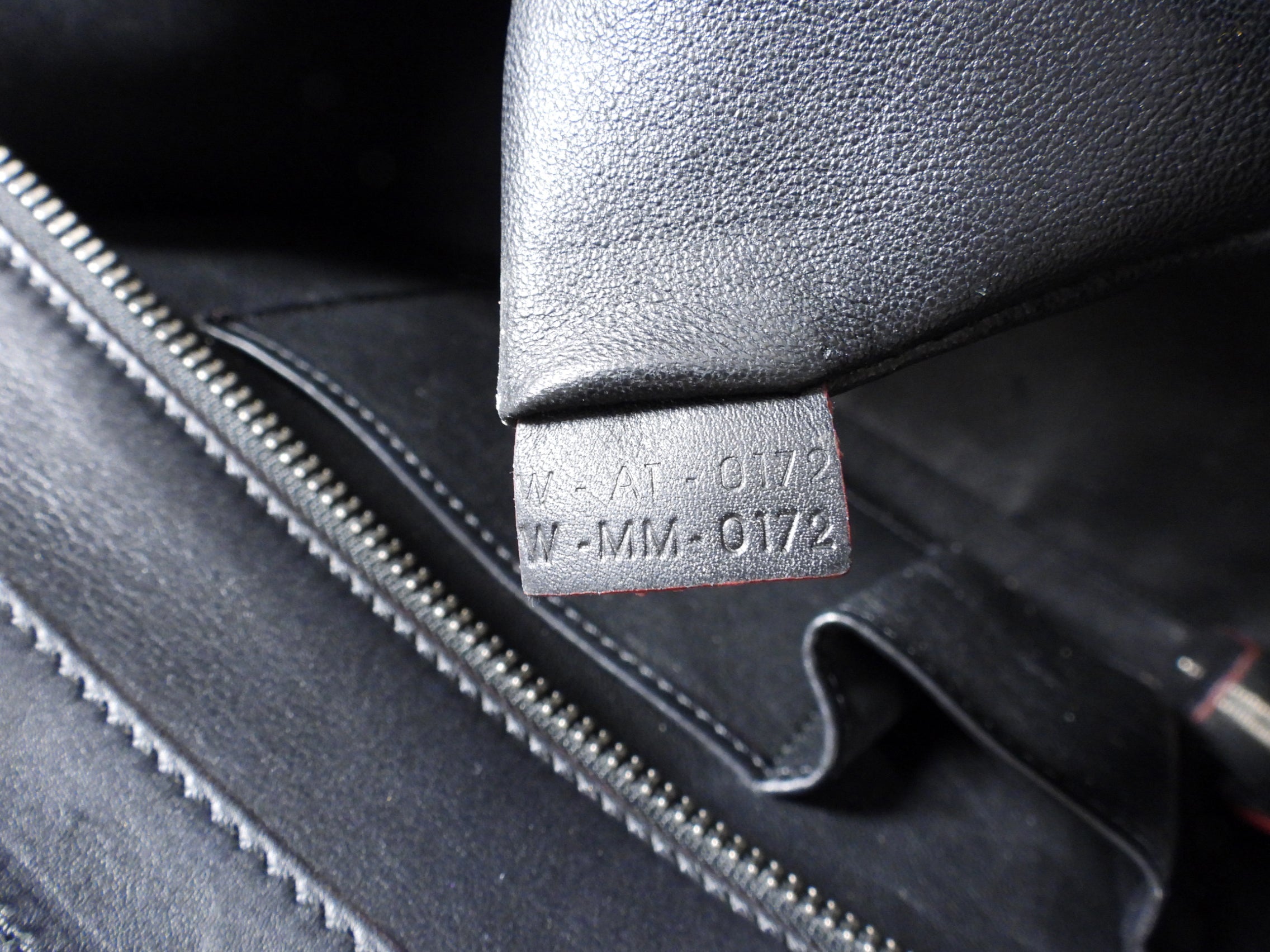 Celine Black and Red Leather Medium Phantom Tote Bag