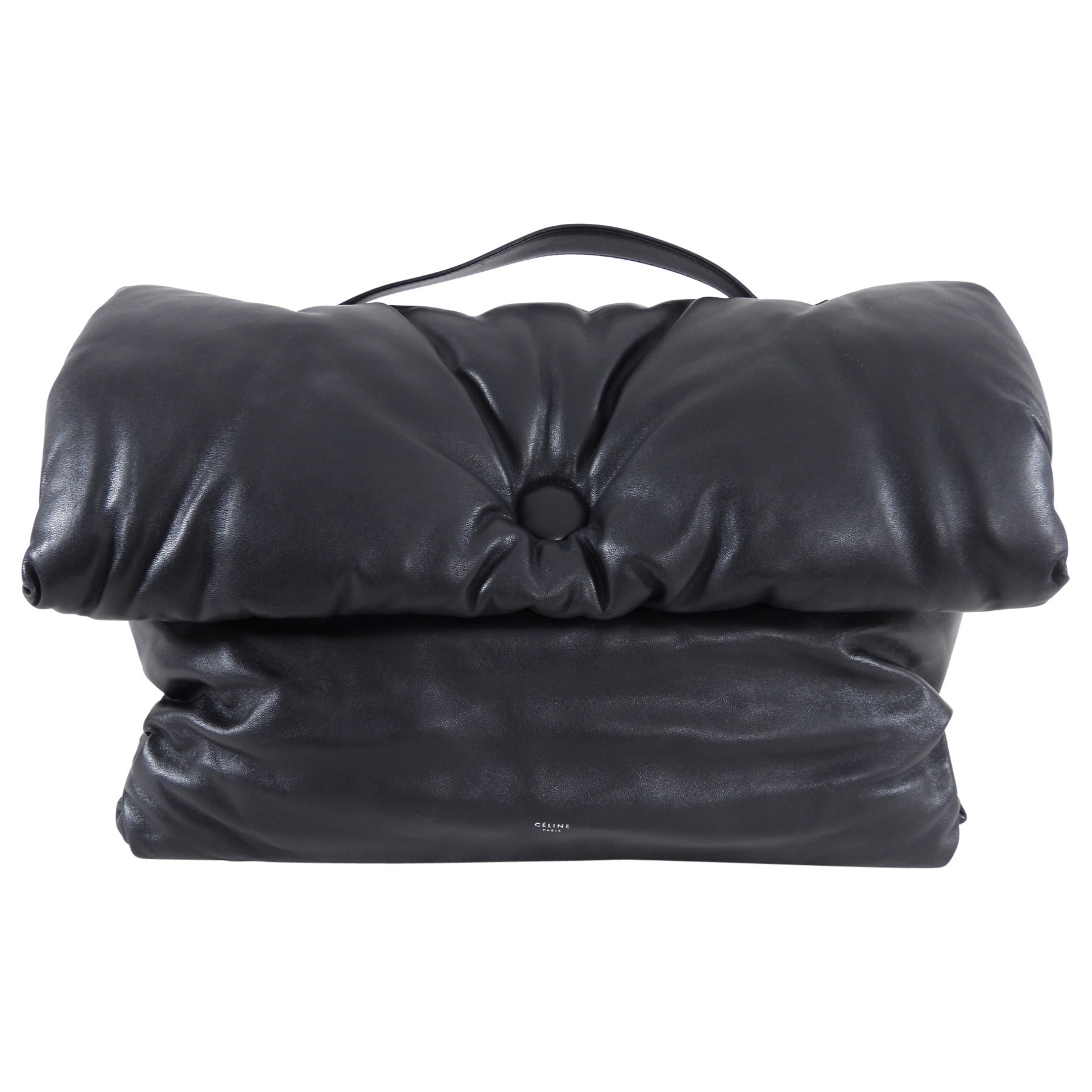 Celine Black Cartable Large Pillow Bag