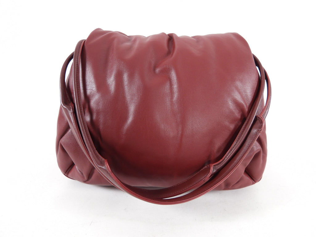 Celine Small Dark Red Pillow Shoulder Bag