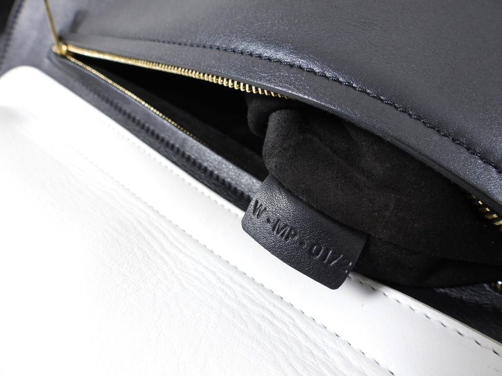 Celine Black and White Medium Trapeze Two Way Bag