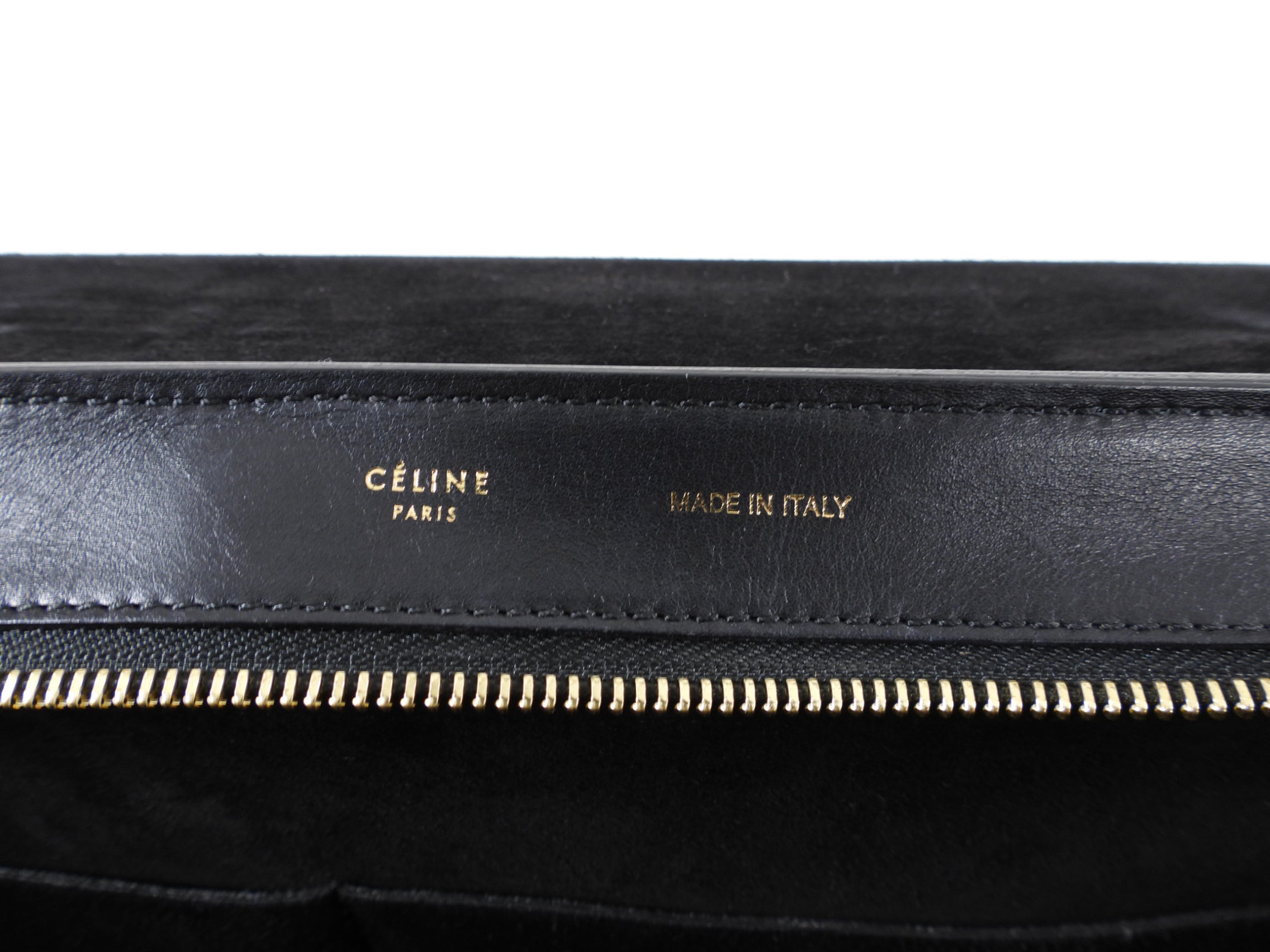 Celine Black and White Medium Trapeze Two Way Bag