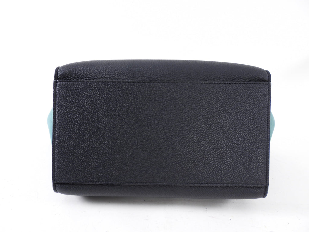 Celine Small Tricolour Blue Trapeze Bag SHW