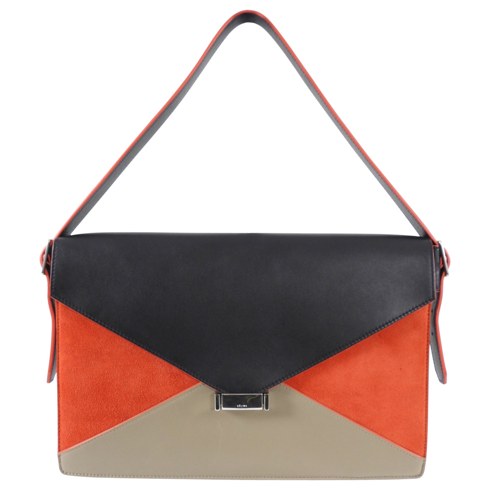 Celine Diamond Geometric Envelope Shoulder Bag