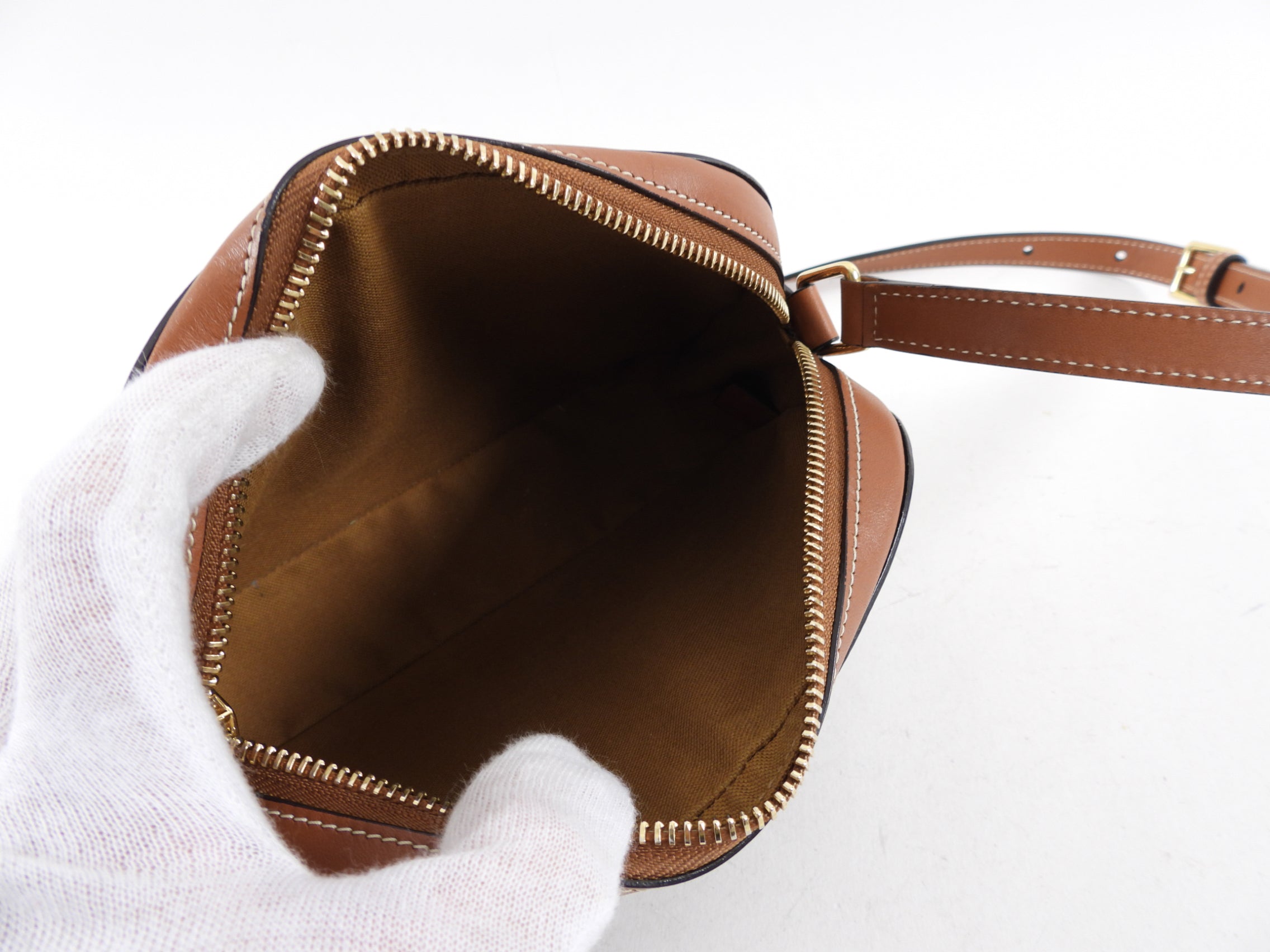 Celine Triomphe Small Coated Canvas Logo Crossbody Bag