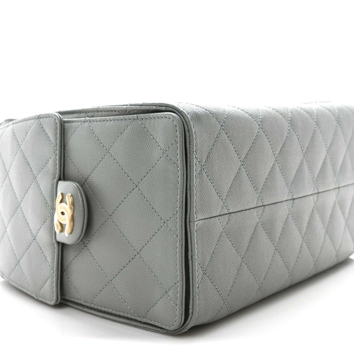 Caviar Quilted Small Chanel 25 Handbag Light Green