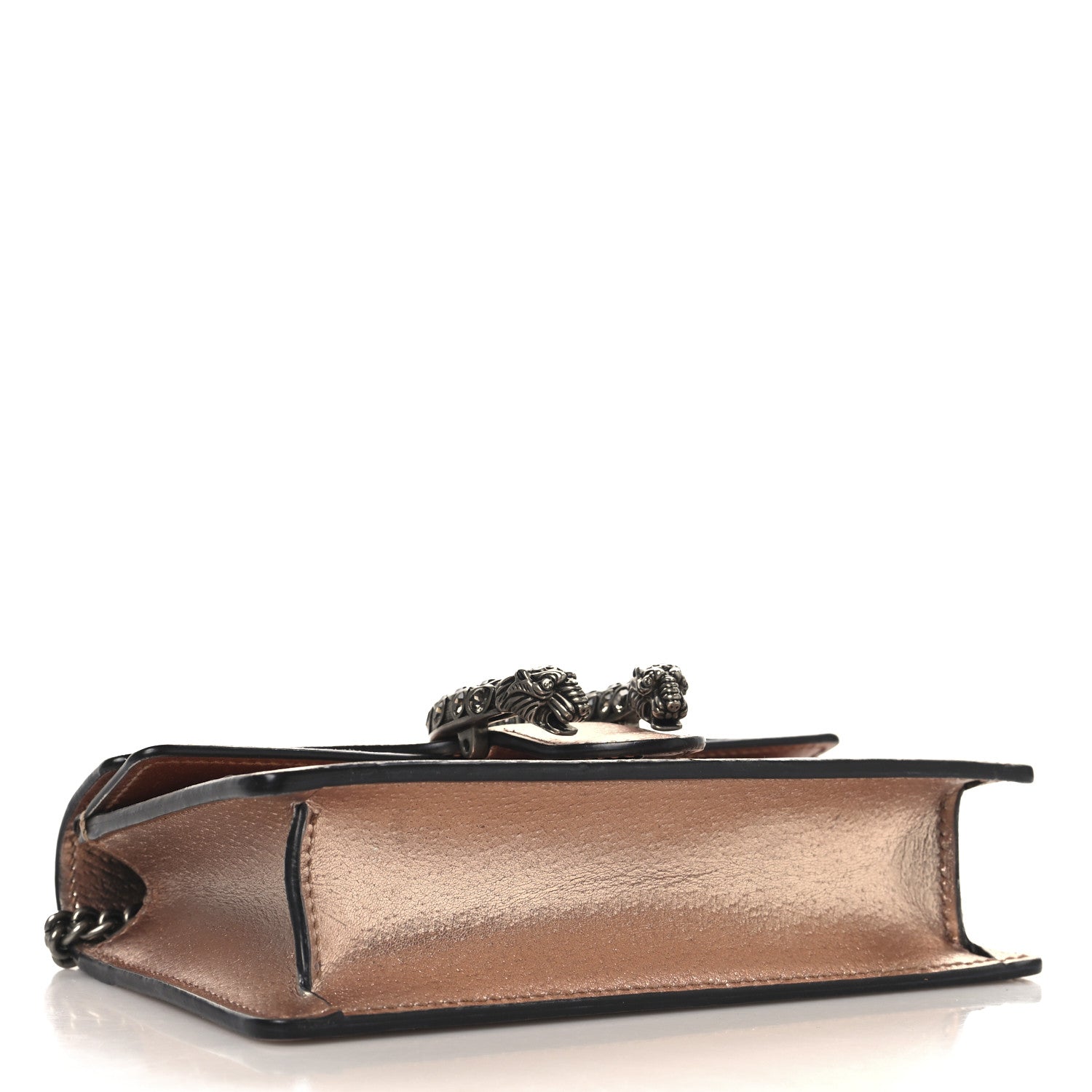 Metallic Calfskin Super Mini Dionysus Shoulder Bag Rose Gold