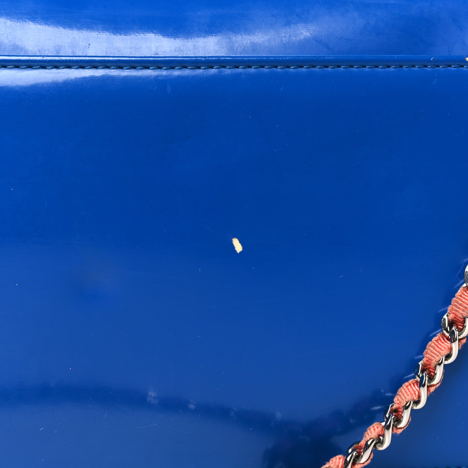 Vinyl Small Lipstick Flap Bag Blue Multicolor