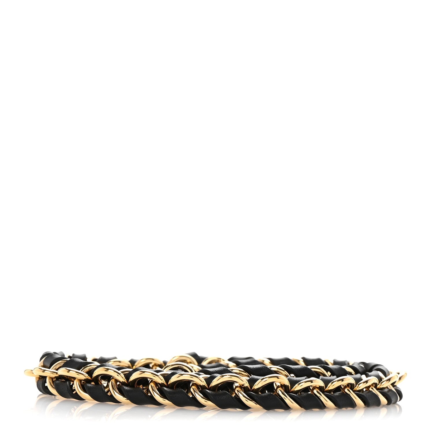 Calfskin Multi Pochette Chain Shoulder Strap Black Gold