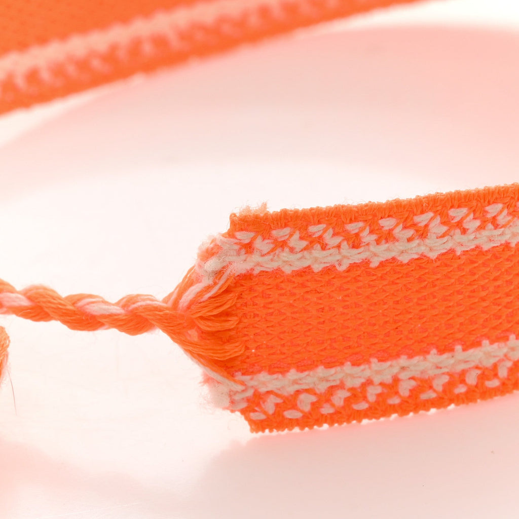 Woven Cotton Saint Tropez Friendship Bracelet Orange