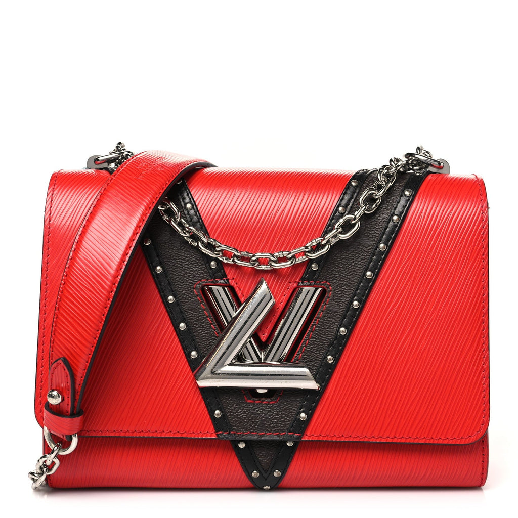 Epi Monogram Twist Shoulder Bag MM Coquelicot