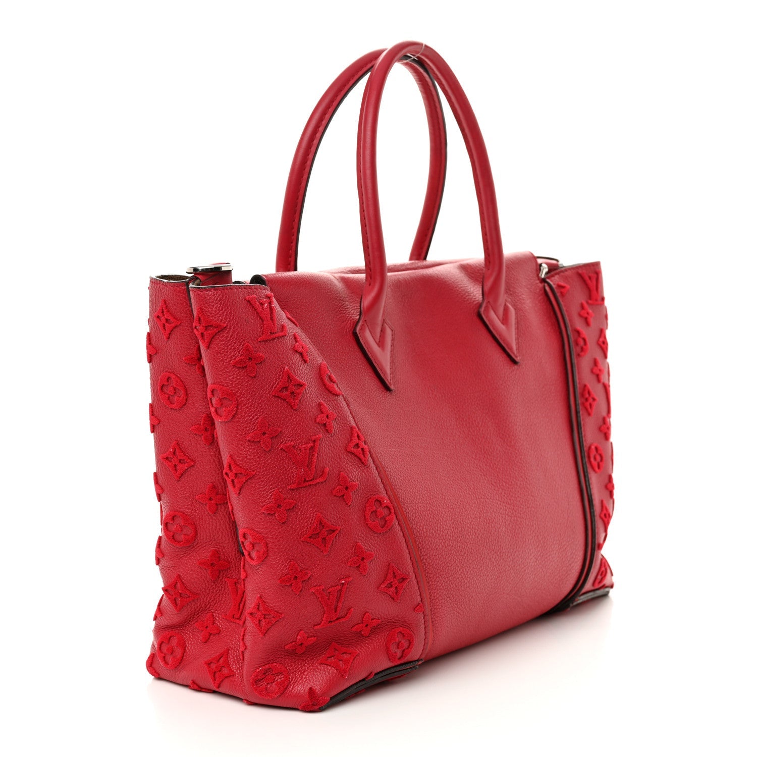 Veau Cachemire Tote W PM Framboise