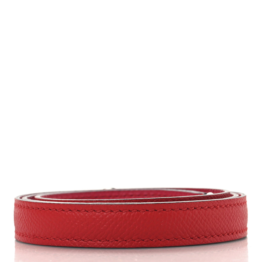 Epsom Kelly Shoulder Strap Rouge De Coeur