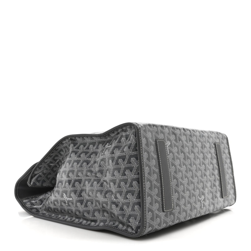 Goyardine Saint Leger Soft Briefcase Backpack Grey
