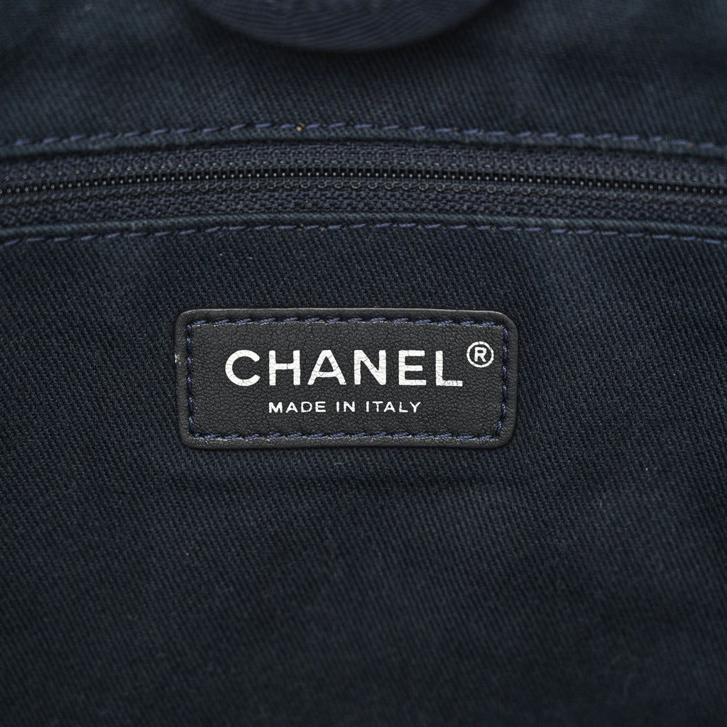 Denim Small Deauville Tote Dark Blue