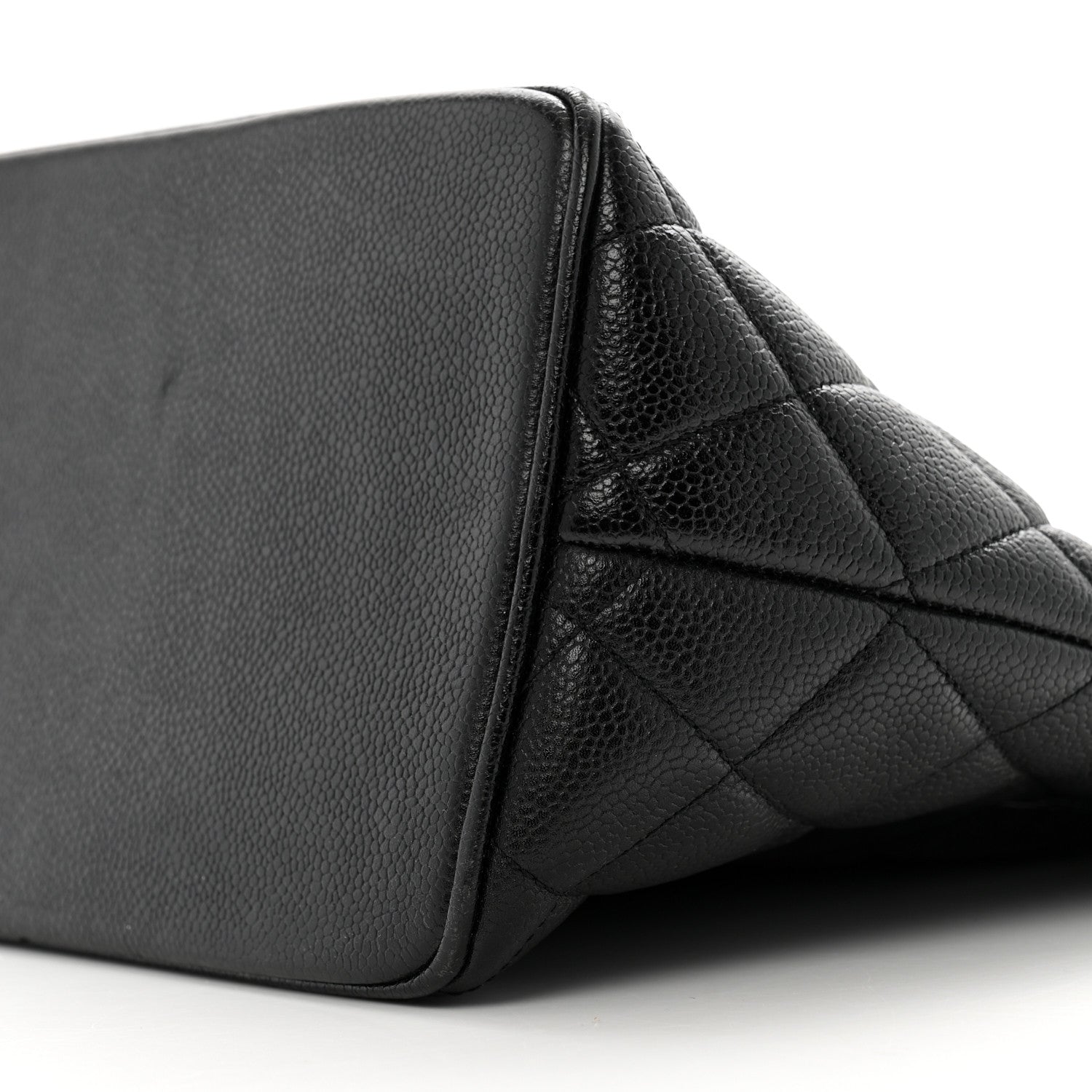 Caviar Quilted Medallion Tote Black