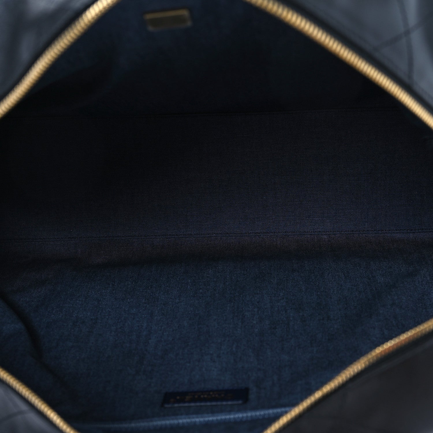 Calfskin Stitched Maxi Logo Bowling Bag Black