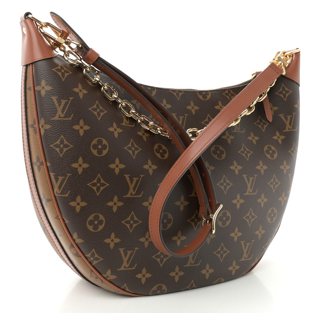Reverse Monogram Loop Hobo