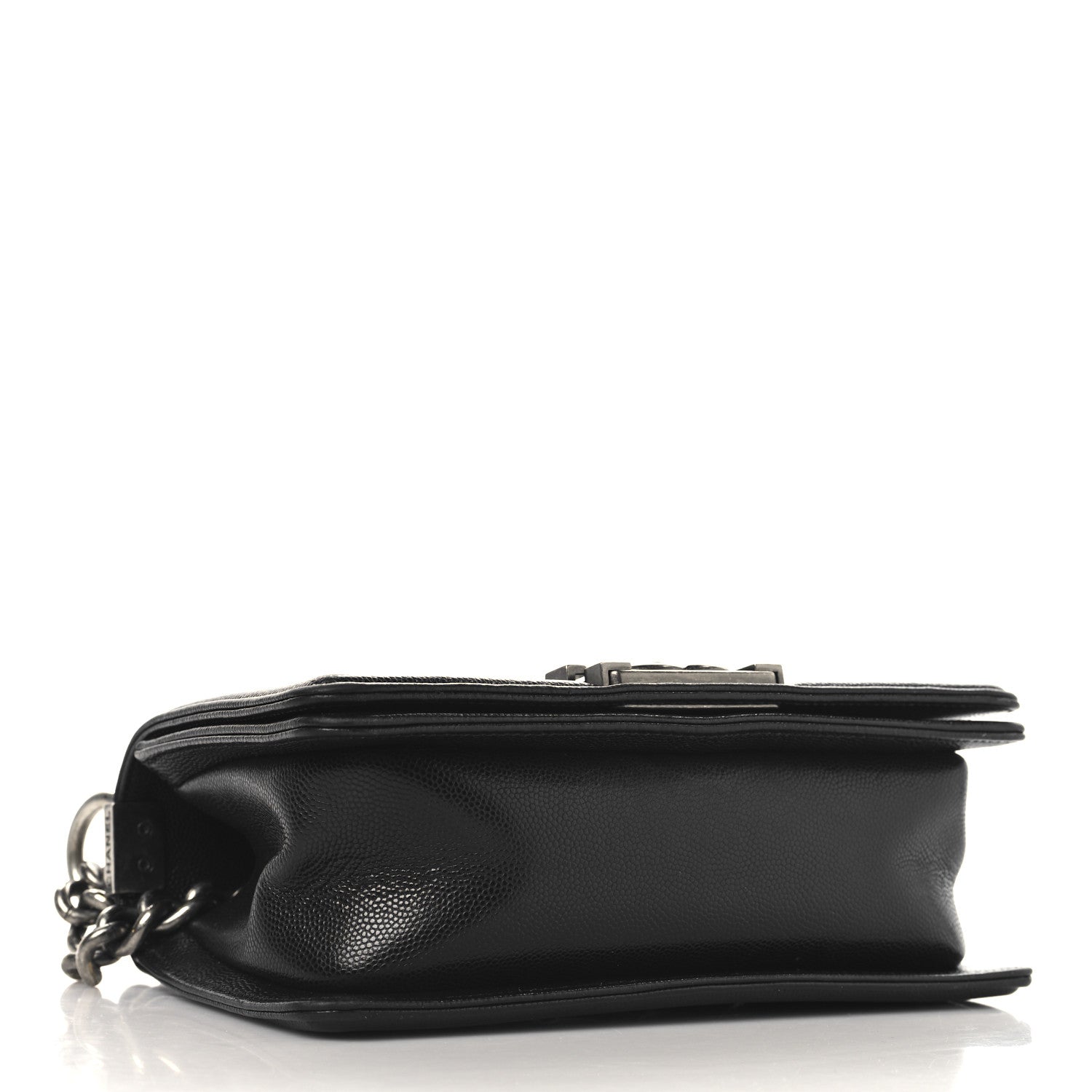 Caviar Quilted Small Boy Flap Black