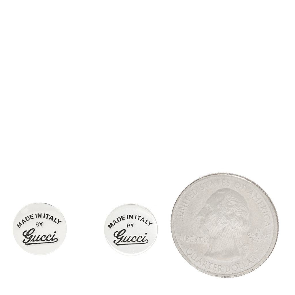 Sterling Silver Round Stud Earrings