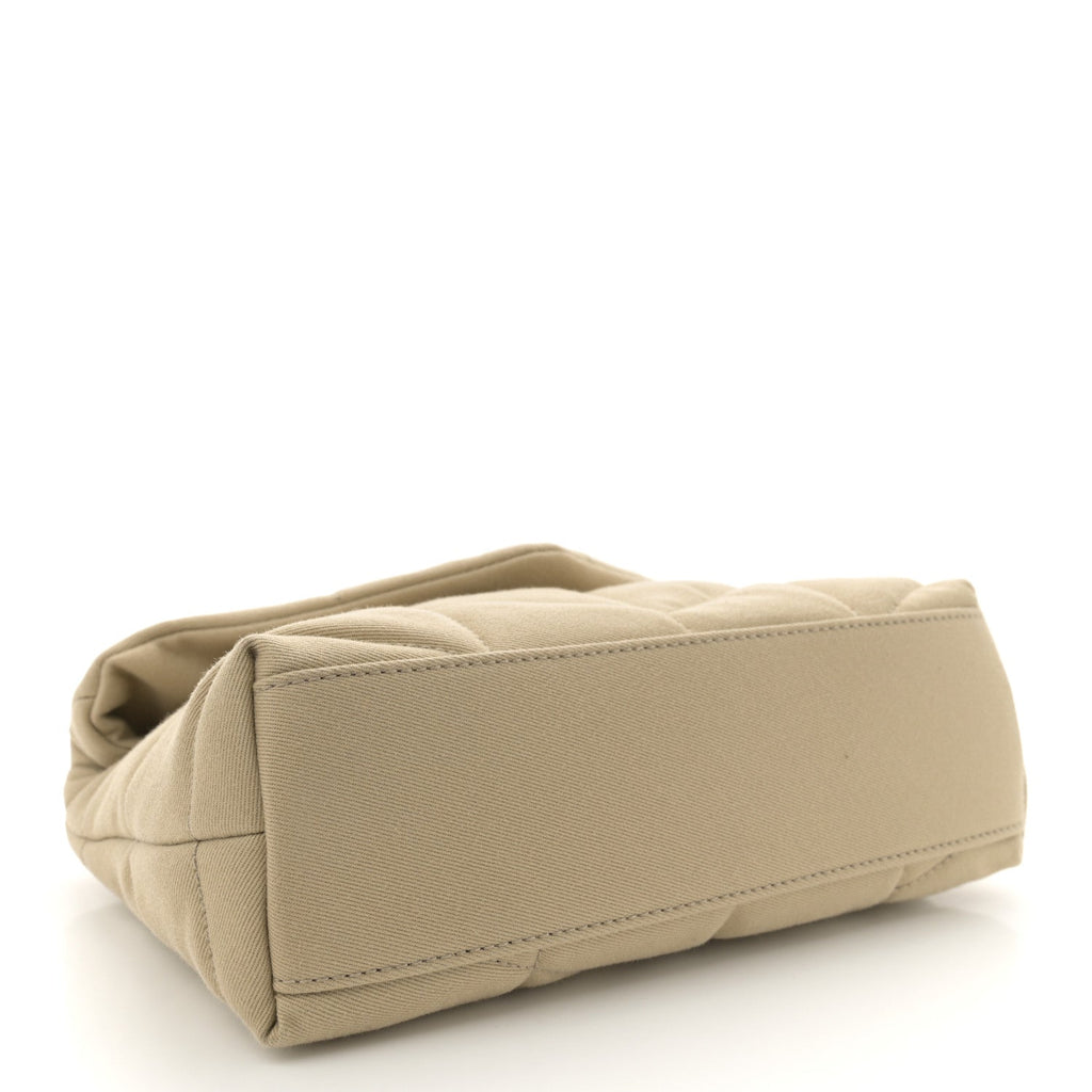 Canvas Quilted Toy Loulou Puffer Monogram Chain Satchel Cool Beige