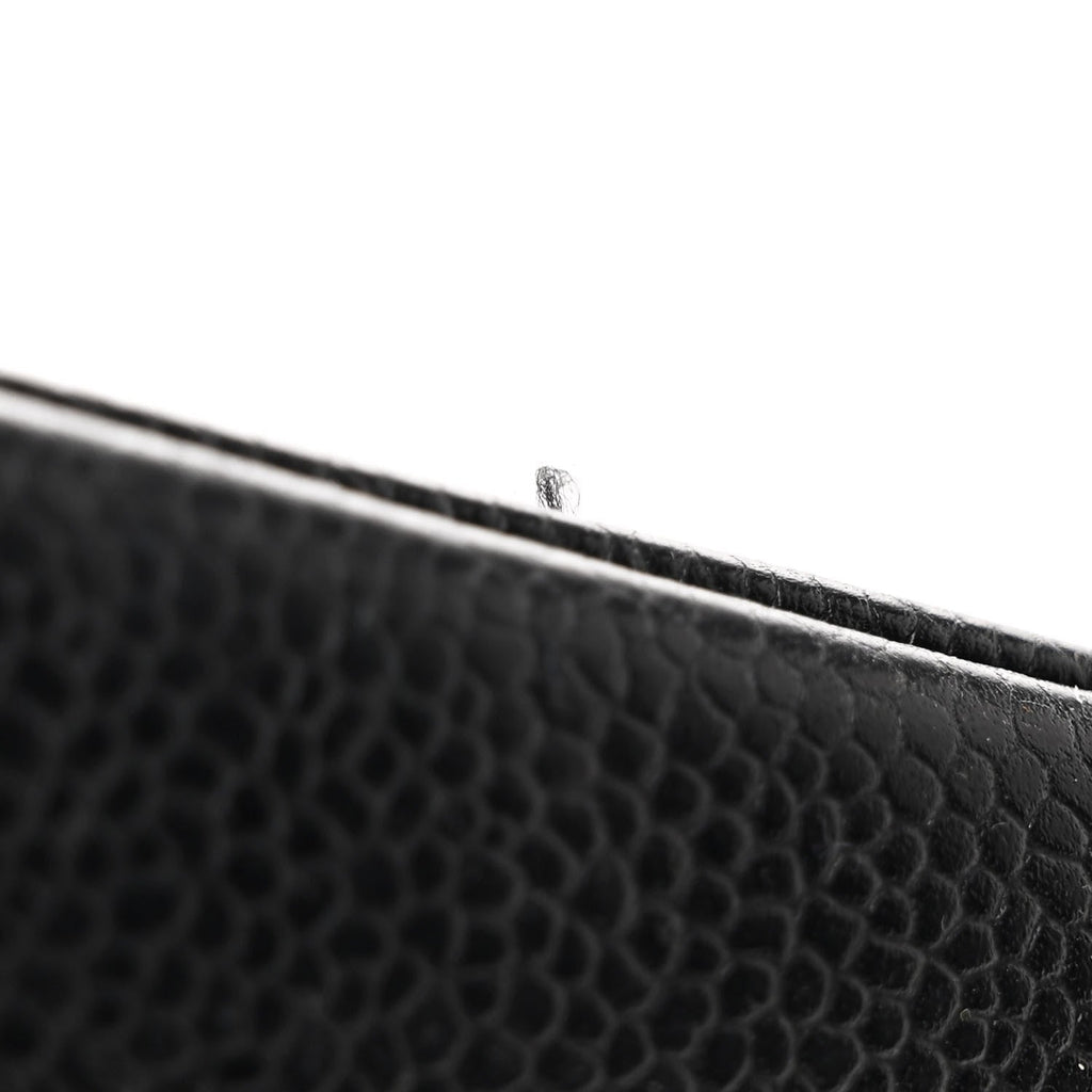 Caviar Quilted Medallion Tote Black