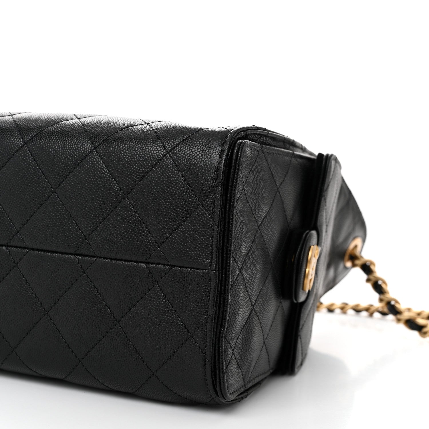 Caviar Quilted Small Chanel 25 Handbag Black