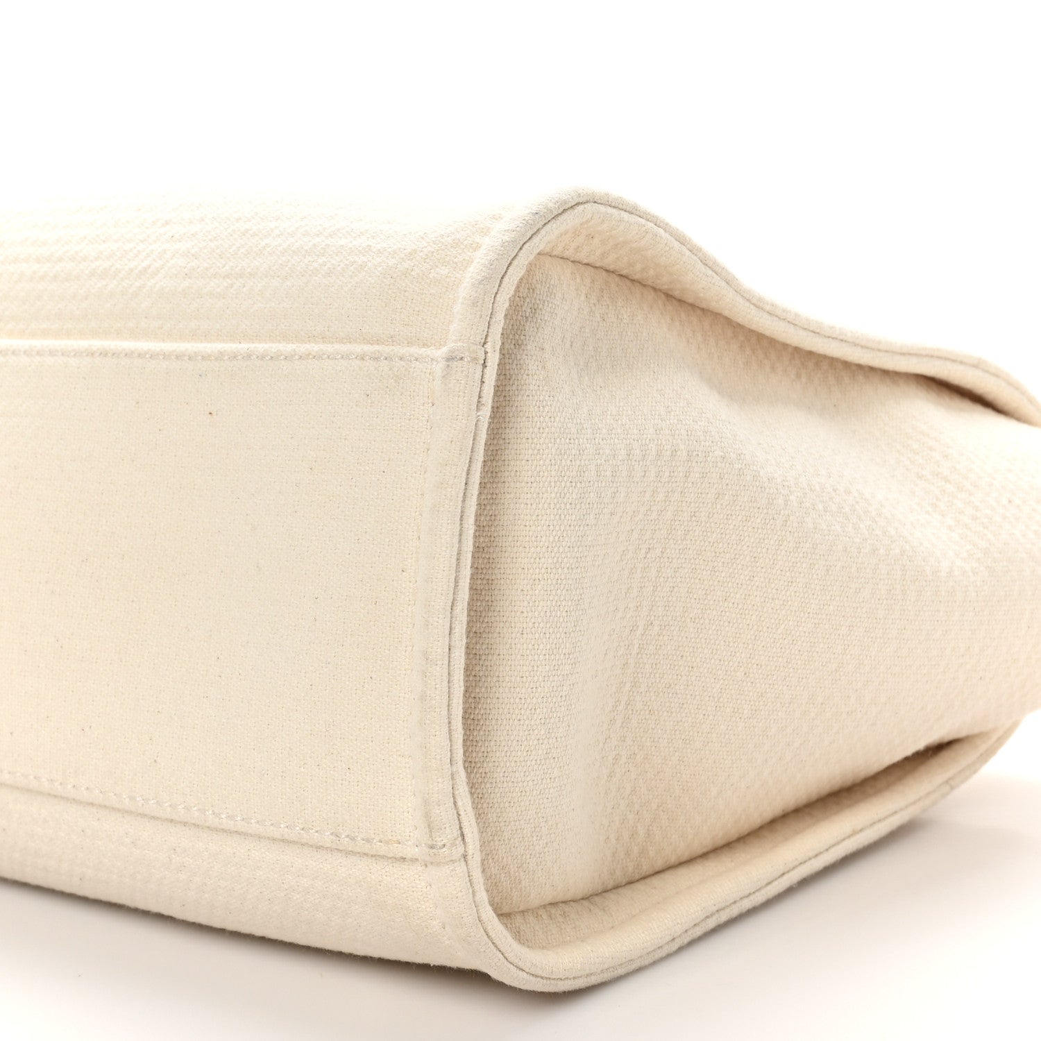 Mixed Fibers Small Deauville Tote White