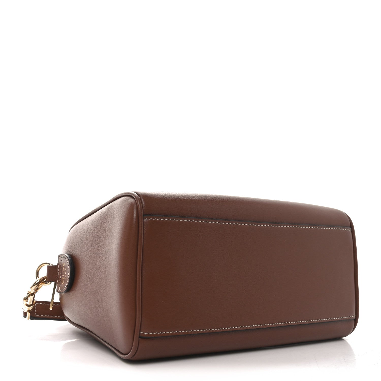 Smooth Calfskin Triomphe Small Boston Bag Tan
