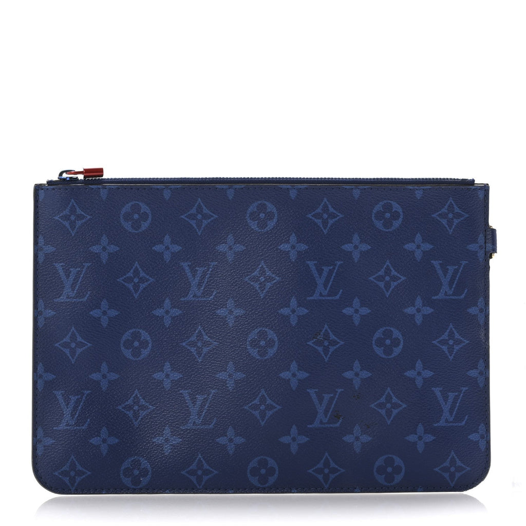 Monogram Cabas Light Pochette Pacific Blue