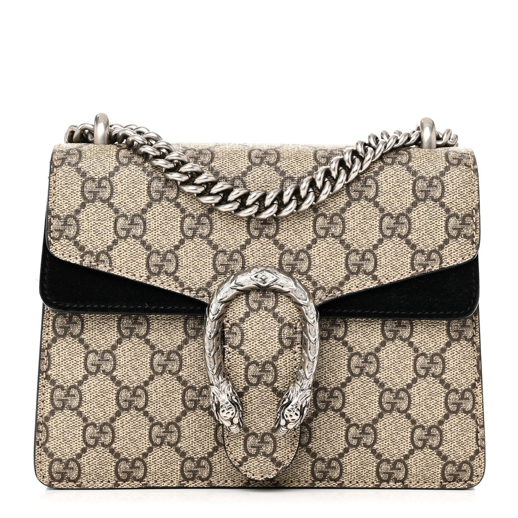 GG Supreme Monogram Mini Dionysus Shoulder Bag Black