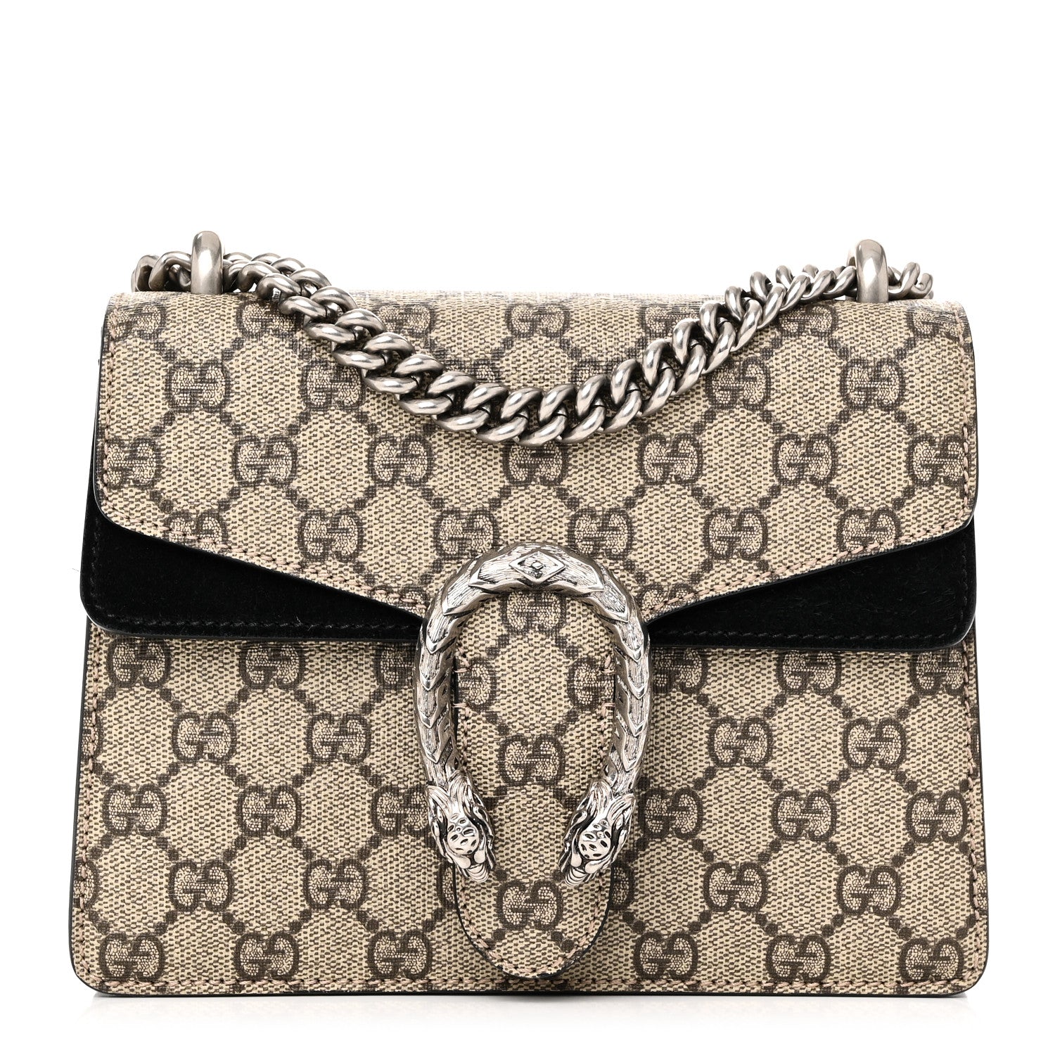 GG Supreme Monogram Mini Dionysus Shoulder Bag Black
