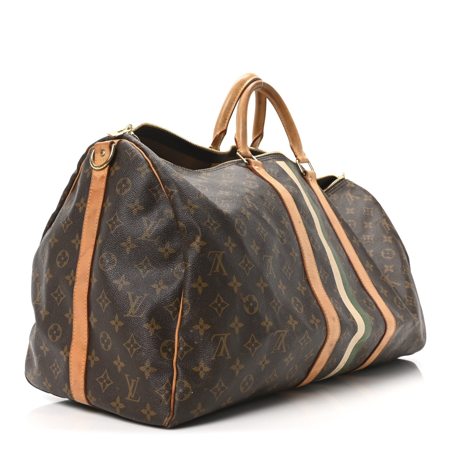 Monogram My LV Heritage Keepall Bandouliere 55 Ivory Vert Anglais