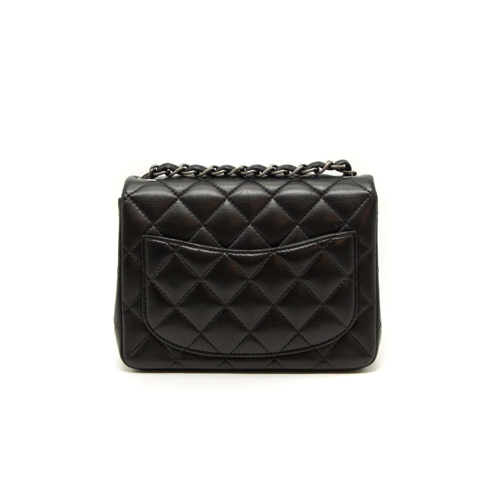 Chanel Quilted Lambskin Square Mini Black