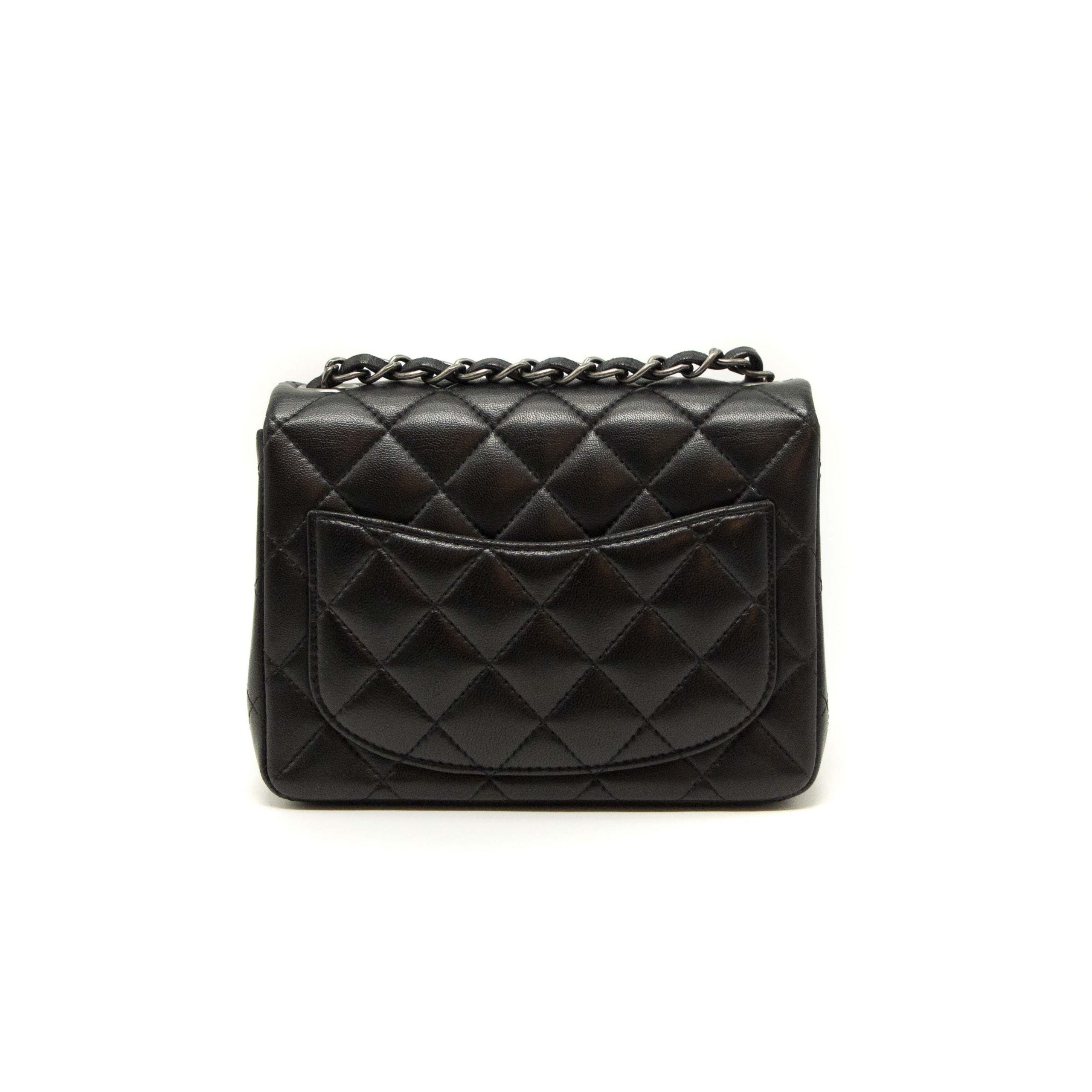 Chanel Quilted Lambskin Square Mini Black