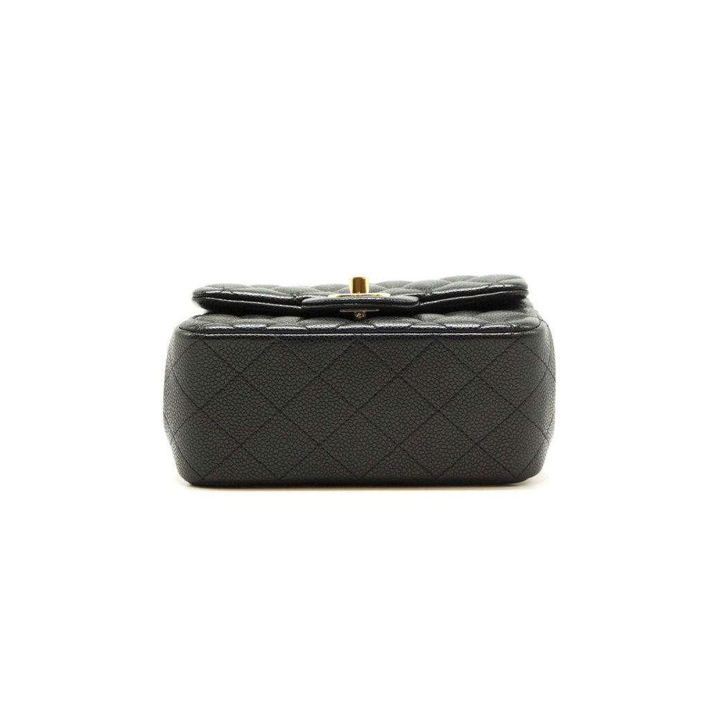 Chanel Quilted Caviar Leather Mini Square Flap Bag