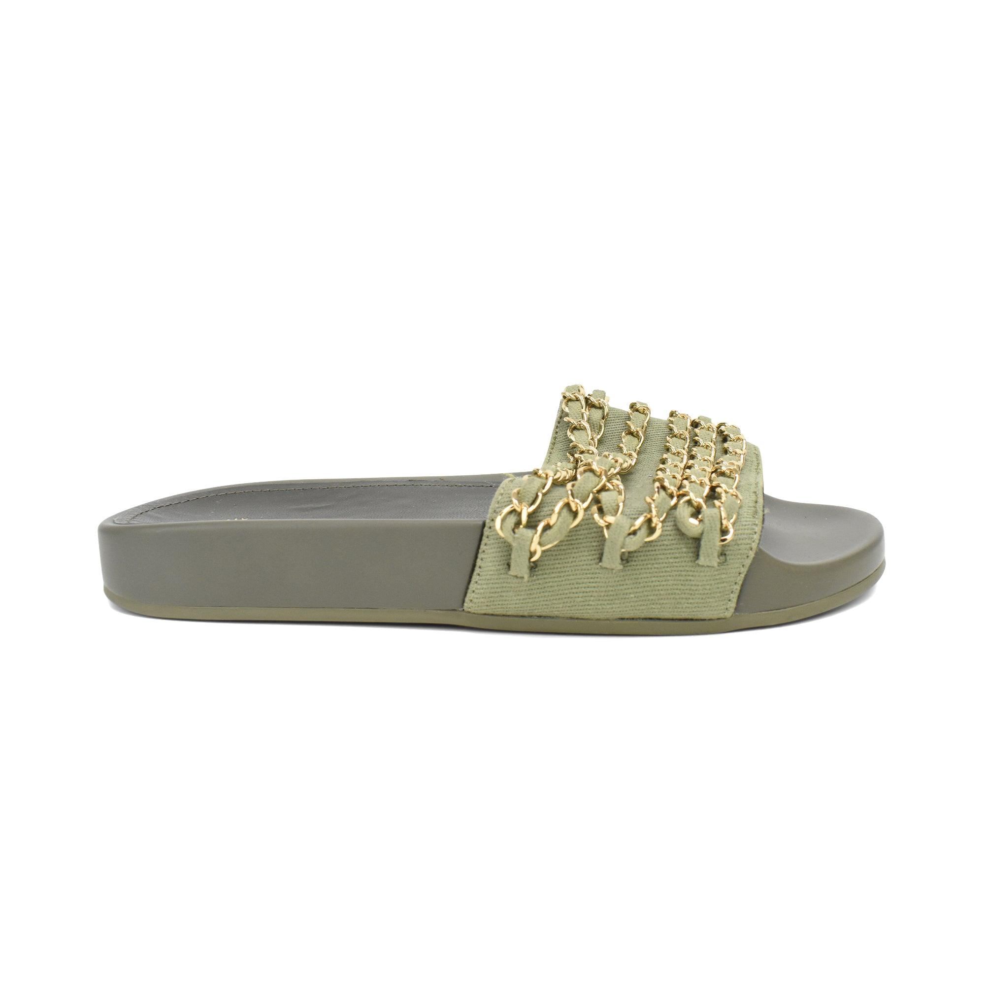Chanel Chain Slides - Women's 36