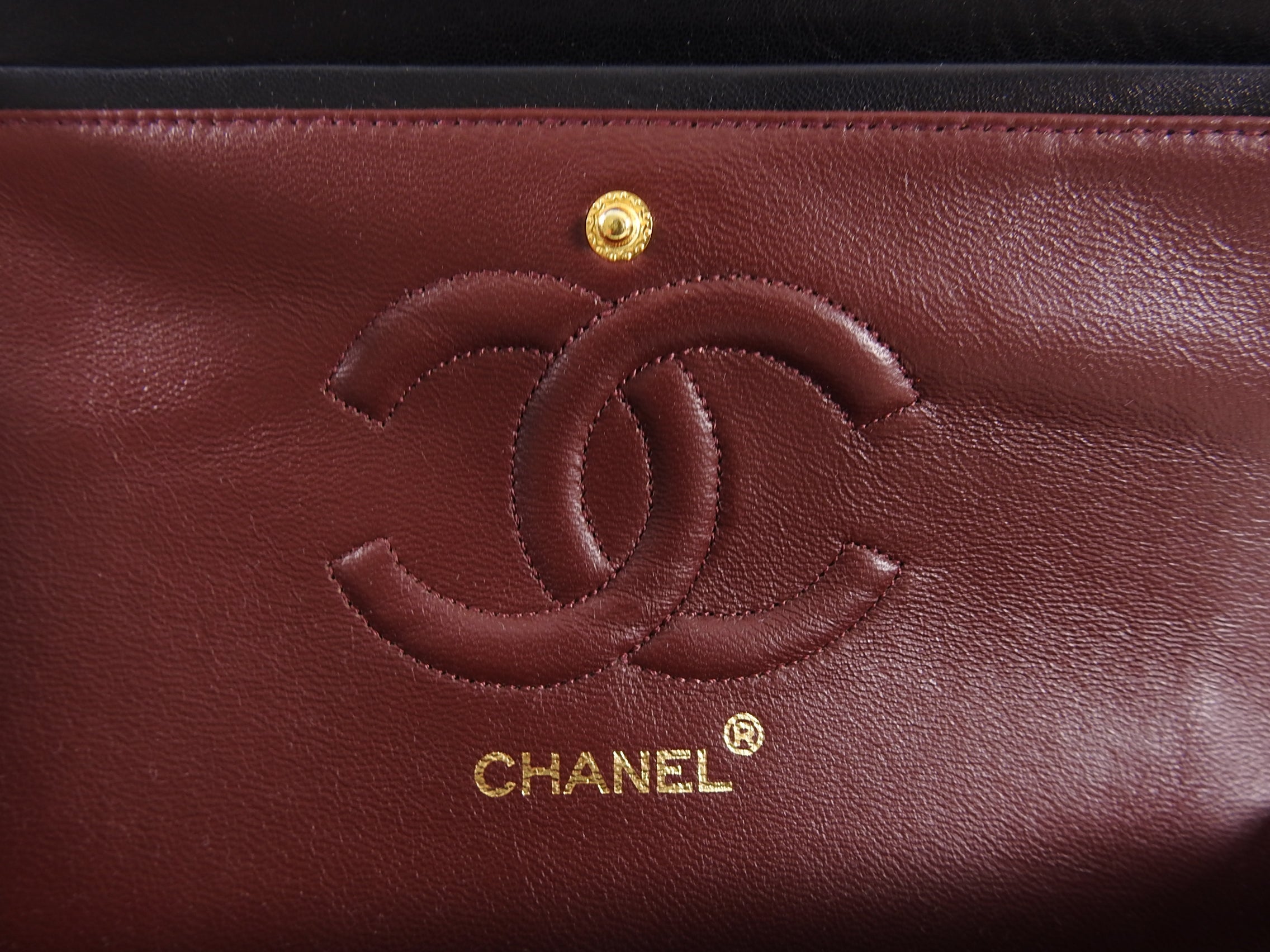 Chanel Vintage 1989-1991 Medium Lambskin Double Flap Bag