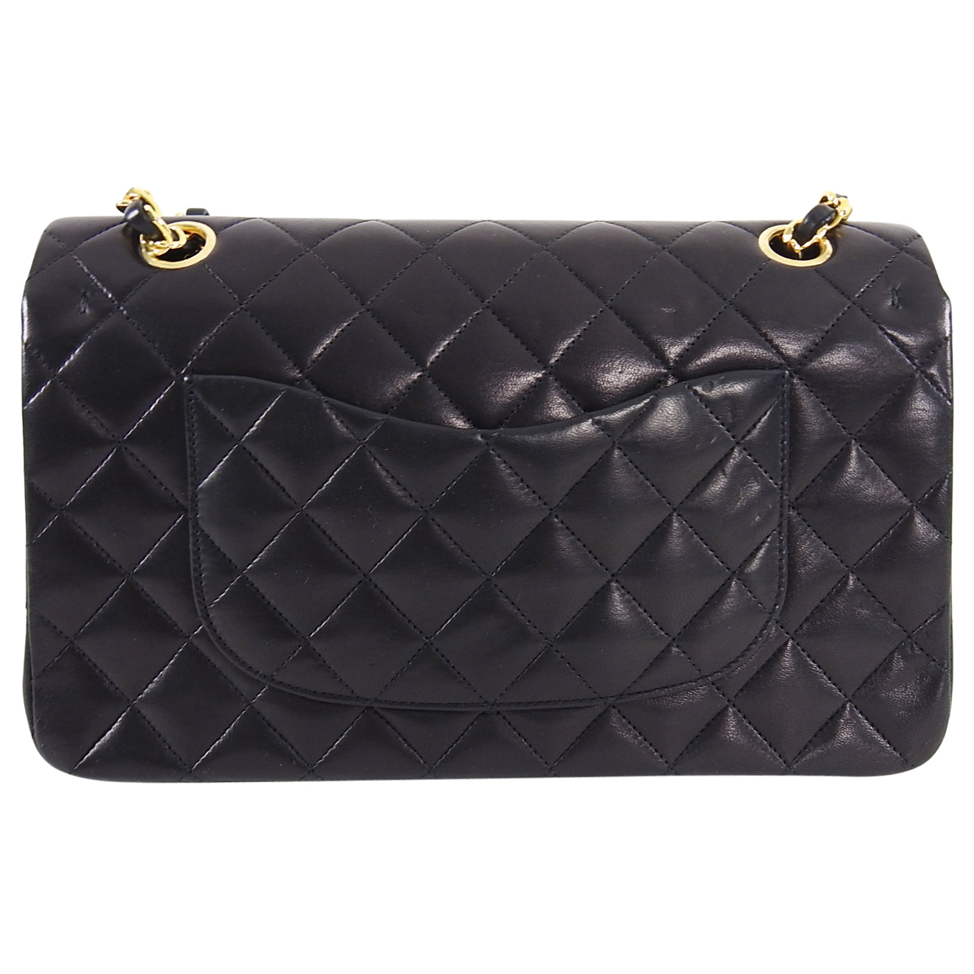 Chanel Vintage 1989-1991 Medium Lambskin Double Flap Bag